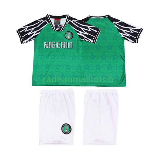 Nigeria Maillot avec flocage Rétro Domicile 1995 ,Tenue Enfant MC