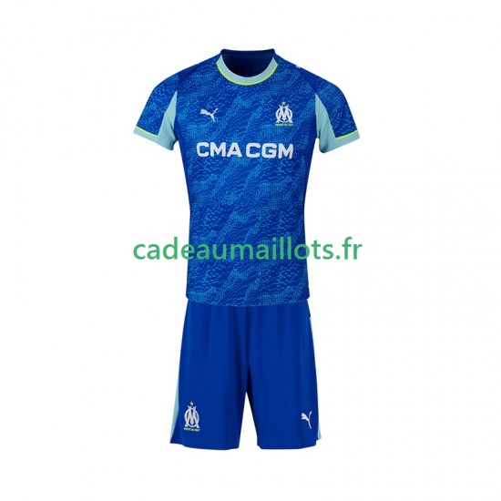 Olympique de Marseille Maillot avec flocage 3ème 2025-2026 ,Tenue Enfant MC