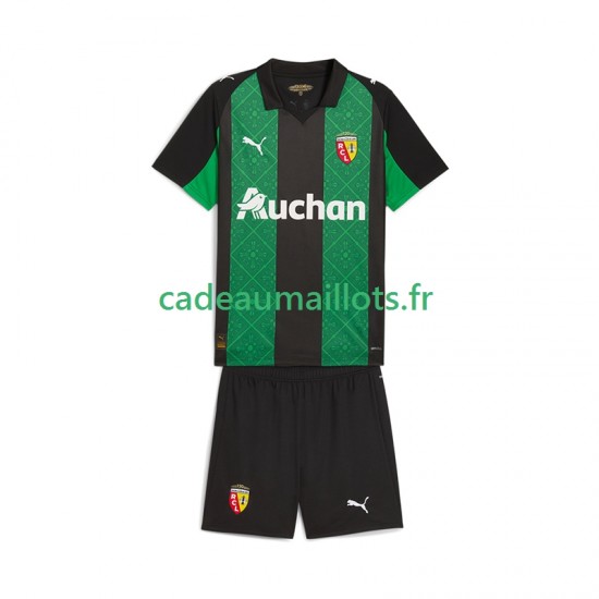 RC Lens Maillot avec flocage Extérieur 2025-2026 ,Tenue Enfant MC