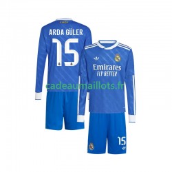 Real Madrid Maillot avec flocage Arda Guler 15 3ème 2025-2026 ,Tenue Enfant ML