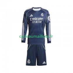 Real Madrid Maillot avec flocage Extérieur 2025-2026 ,Tenue Enfant ML