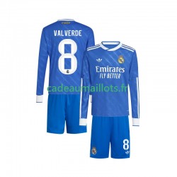 Real Madrid Maillot avec flocage Valverde 8 3ème 2025-2026 ,Tenue Enfant ML
