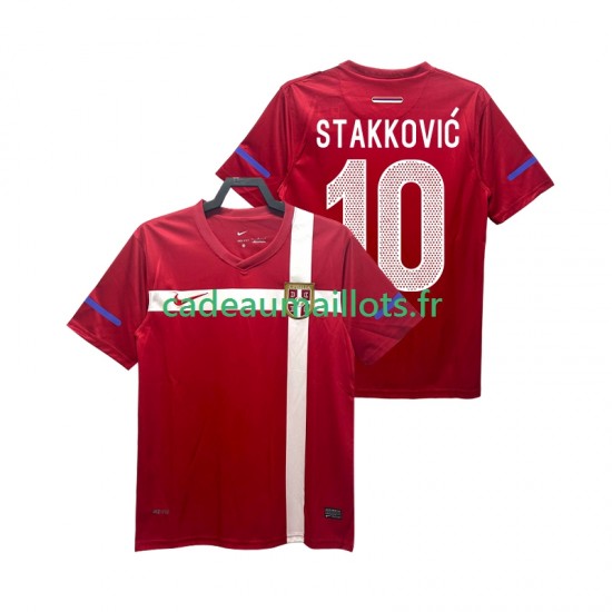 Serbie Maillot avec flocage STAKKOVIC 10 Rétro Domicile 2010 ,Homme MC Serbie Maillot avec flocage STAKKOVIC 10 Rétro Domicile 2010 ,Homme MC
