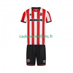 Sheffield United Maillot avec flocage Domicile 2025-2026 ,Tenue Enfant MC