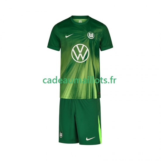 VfL Wolfsburg Maillot avec flocage Domicile 2025-2026 ,Tenue Enfant MC
