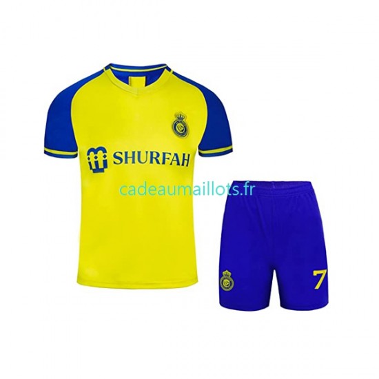 Maillot avec flocage Al-Nassr Ronaldo 7 Domicile 2022-2023 ,Tenue Enfant MC