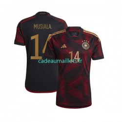 Allemagne Maillot avec flocage Musiala 14 Extérieur Coupe du Monde 2022 ,Homme MC