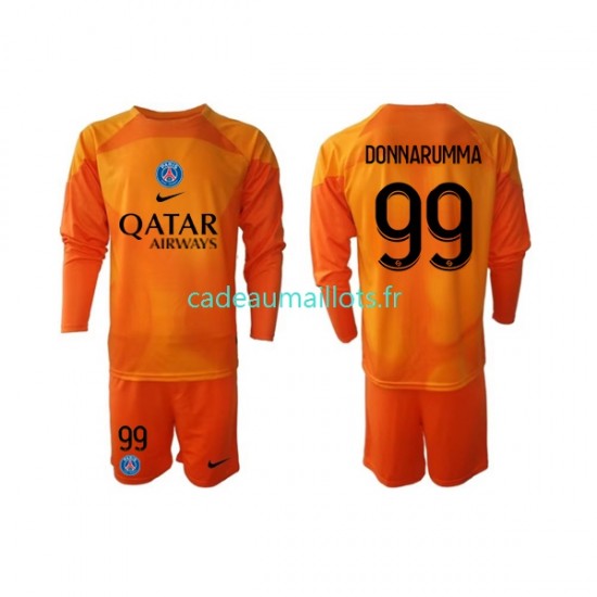 Paris Saint-Germain Maillot avec flocage Donnarumma 99 Gardien Extérieur 2022-2023 ,Tenue Enfant ML