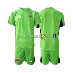 Argentine Maillot avec flocage Gardien Domicile Coupe du Monde 2022 ,Tenue Enfant MC