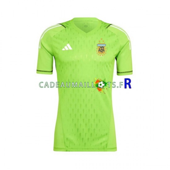 Argentine Maillot avec flocage Gardien Domicile Coupe du Monde 2022 ,Homme MC