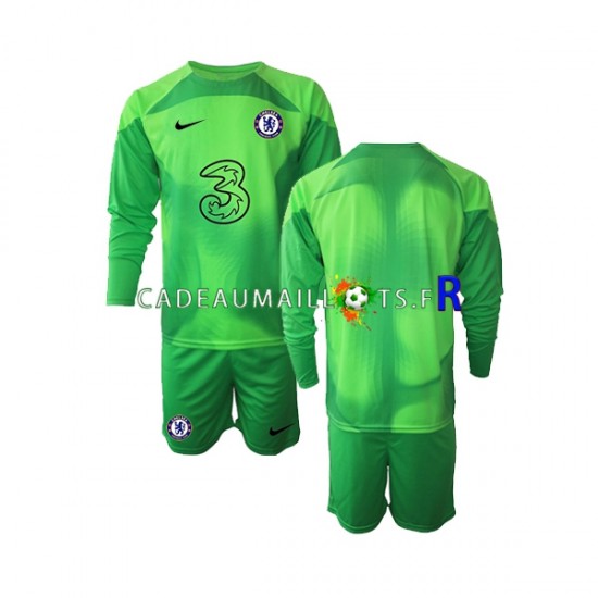 Chelsea Maillot avec flocage Gardien 3ème 2022-2023 ,Tenue Enfant ML