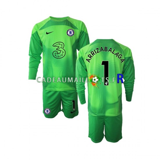 Chelsea Maillot avec flocage Kepa Arrizabalaga 1 Gardien 3ème 2022-2023 ,Tenue Enfant ML