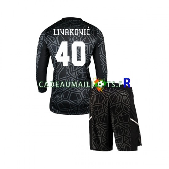 Maillot avec flocage Dinamo Zagreb Livakovic 40 Gardien Domicile 2022-2023 ,Tenue Enfant ML