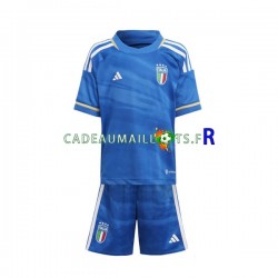Italie Maillot avec flocage Domicile 2023 ,Tenue Enfant MC