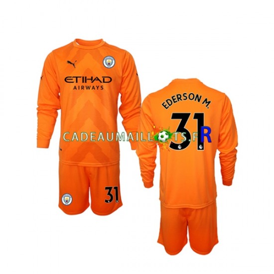 Manchester City Maillot avec flocage Ederson M 31 Gardien 3ème 2022-2023 ,Tenue Enfant ML