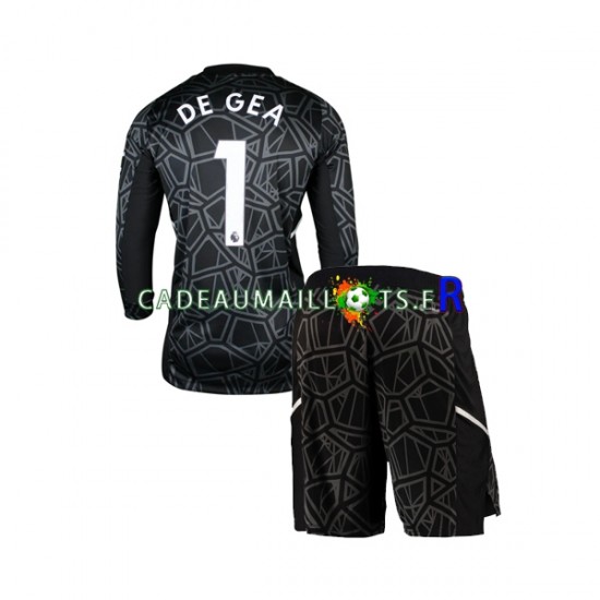 Manchester United Maillot avec flocage DE GEA 1 Gardien Extérieur 2022-2023 ,Tenue Enfant ML