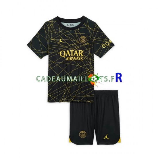 Paris Saint-Germain Maillot avec flocage 4ème 2022-2023 ,Tenue Enfant MC