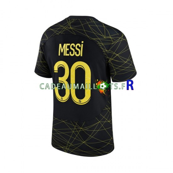 Paris Saint-Germain Maillot avec flocage Lionel Messi 10 4ème 2022-2023 ,Homme MC