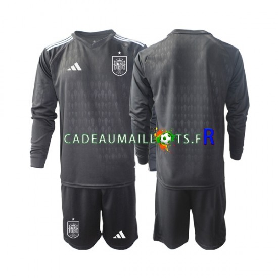 Espagne Maillot avec flocage Gardien Domicile 2022 ,Tenue Enfant ML