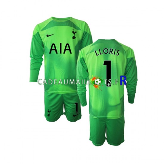 Tottenham Hotspur Maillot avec flocage Hugo Lloris 1 Gardien Extérieur 2022-2023 ,Tenue Enfant ML