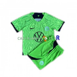 VfL Wolfsburg Maillot avec flocage Domicile 2022-2023 ,Tenue Enfant MC