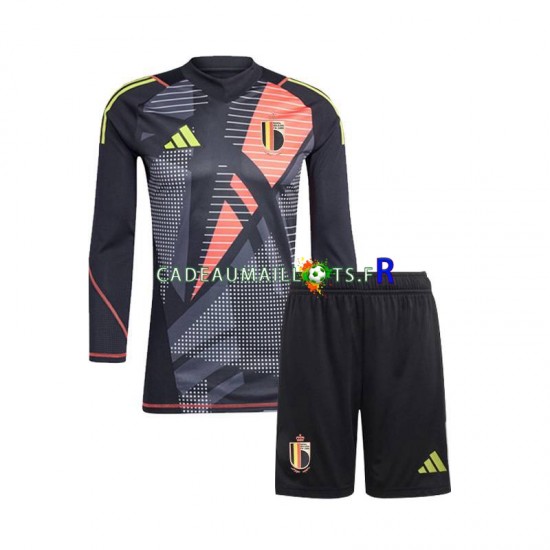 Belgique Maillot avec flocage Gardien Domicile Euro 2024 ,Tenue Enfant ML