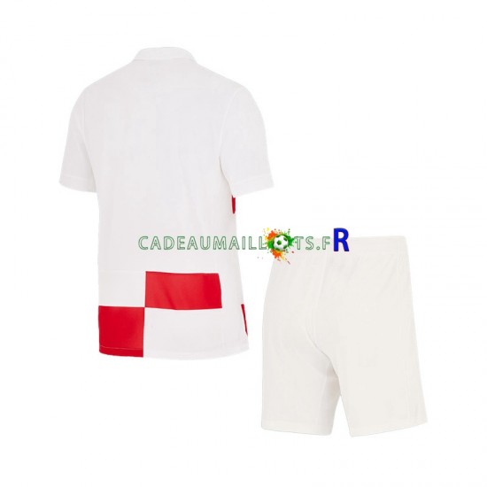 Croatie Maillot avec flocage Domicile Euro 2024 ,Tenue Enfant MC