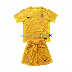 Croatie Maillot avec flocage Gardien Domicile Euro 2024 ,Tenue Enfant MC