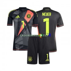 Allemagne Maillot avec flocage Manuel Neuer 1 Gardien Domicile Euro 2024 ,Tenue Enfant MC