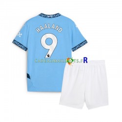 Manchester City Maillot avec flocage Erling Haaland 9 Domicile 2024-2025 ,Tenue Enfant MC