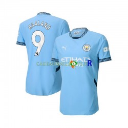 Manchester City Maillot avec flocage Erling Haaland 9 Domicile 2024-2025 ,Homme MC