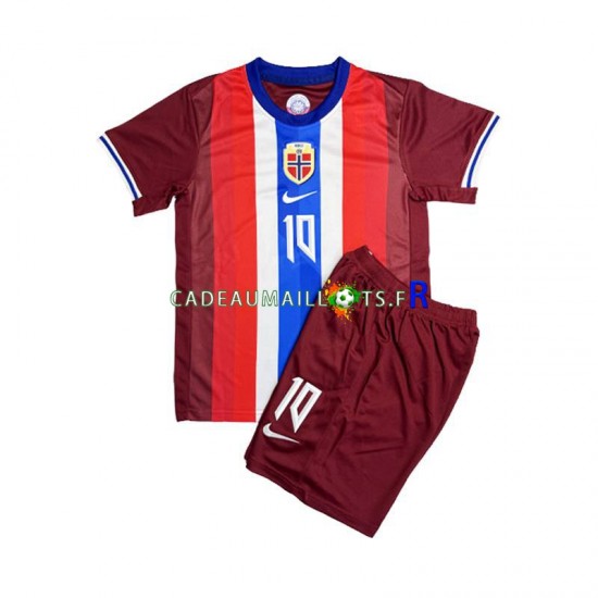 Norvège Maillot avec flocage Martin Odegaard 8 Domicile 2024 ,Tenue Enfant MC