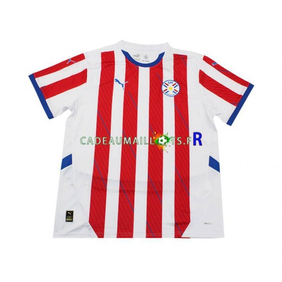 Maillot avec flocage Paraguay Domicile 2024 ,Homme MC