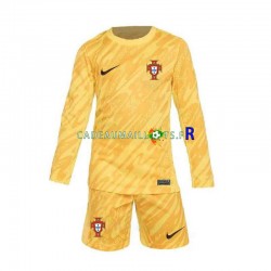 Portugal Maillot avec flocage Gardien Domicile Euro 2024 ,Tenue Enfant ML