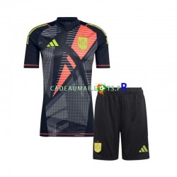Espagne Maillot avec flocage Gardien Extérieur Euro 2024 ,Tenue Enfant MC
