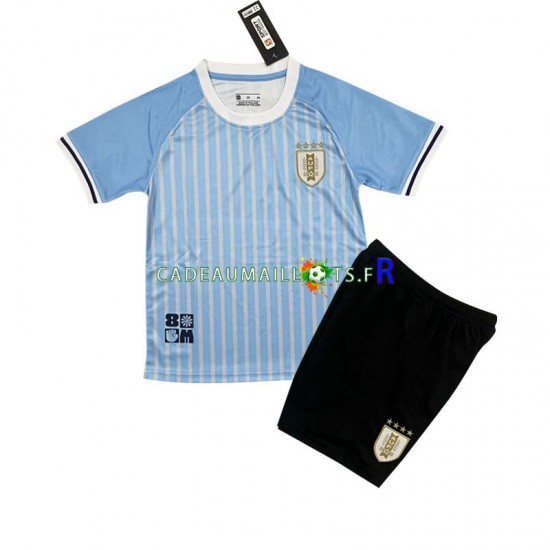 Uruguay Maillot avec flocage Domicile 2024 ,Tenue Enfant MC