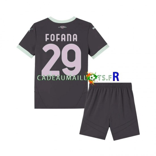 AC Milan Maillot avec flocage Fofana 29 3ème 2024-2025 ,Tenue Enfant MC