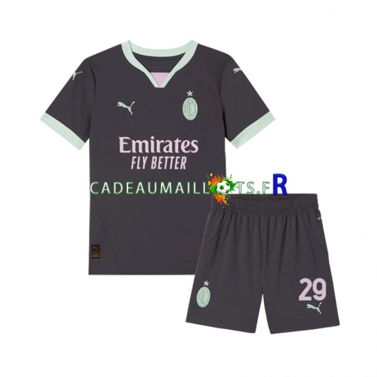 AC Milan Maillot avec flocage Fofana 29 3ème 2024-2025 ,Tenue Enfant MC