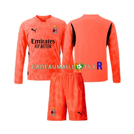 AC Milan Maillot avec flocage Gardien 4ème 2024-2025 ,Tenue Enfant ML