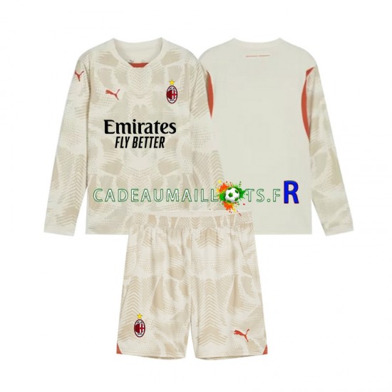 AC Milan Maillot avec flocage Gardien 3ème 2024-2025 ,Tenue Enfant ML