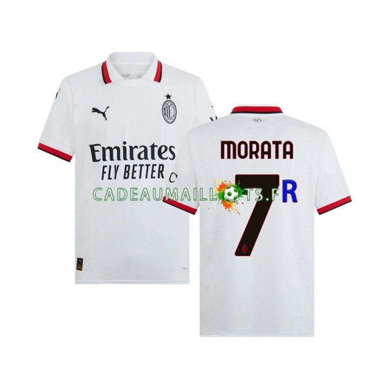 AC Milan Maillot avec flocage Morata 7 Extérieur 2024-2025 ,Homme MC