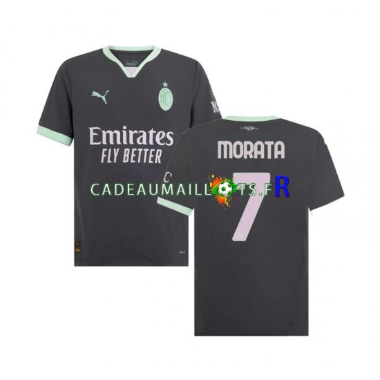 AC Milan Maillot avec flocage Morata 7 3ème 2024-2025 ,Homme MC