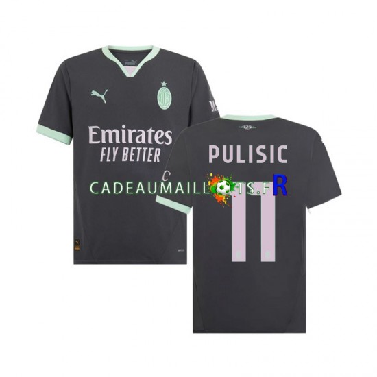 AC Milan Maillot avec flocage Pulisic 11 3ème 2024-2025 ,Homme MC