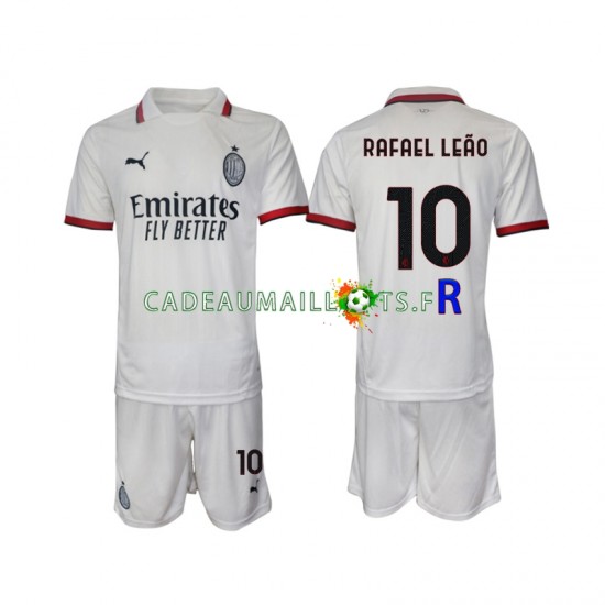 AC Milan Maillot avec flocage Rafael Leao 10 Extérieur 2024-2025 ,Tenue Enfant MC