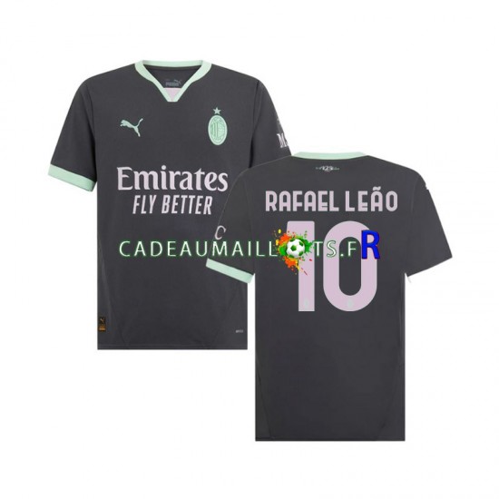 AC Milan Maillot avec flocage Rafael Leao 10 3ème 2024-2025 ,Homme MC