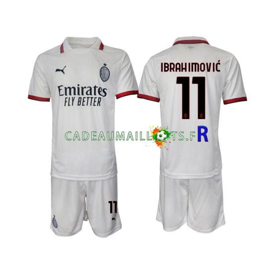 AC Milan Maillot avec flocage ibrahimovic 11 Extérieur 2024-2025 ,Tenue Enfant MC