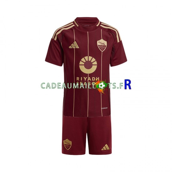 AS Rome Maillot avec flocage Domicile 2024-2025 ,Tenue Enfant MC