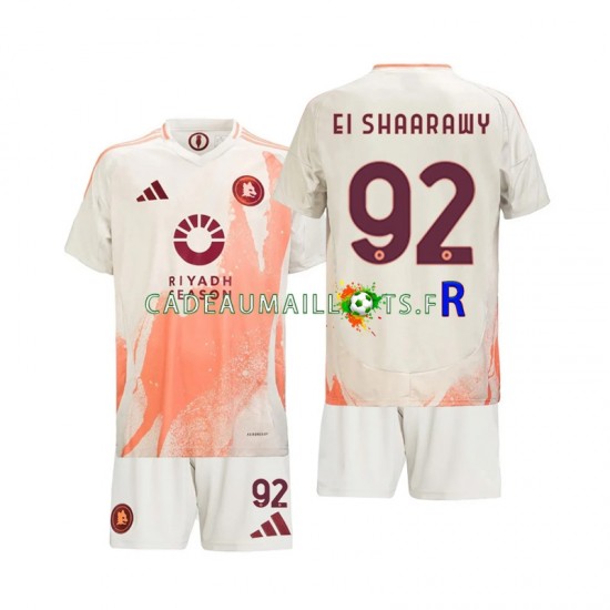 AS Rome Maillot avec flocage Stephan El Shaarawy 92 Extérieur 2024-2025 ,Tenue Enfant MC