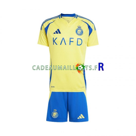 Maillot avec flocage Al Nassr Domicile 2024-2025 ,Tenue Enfant MC