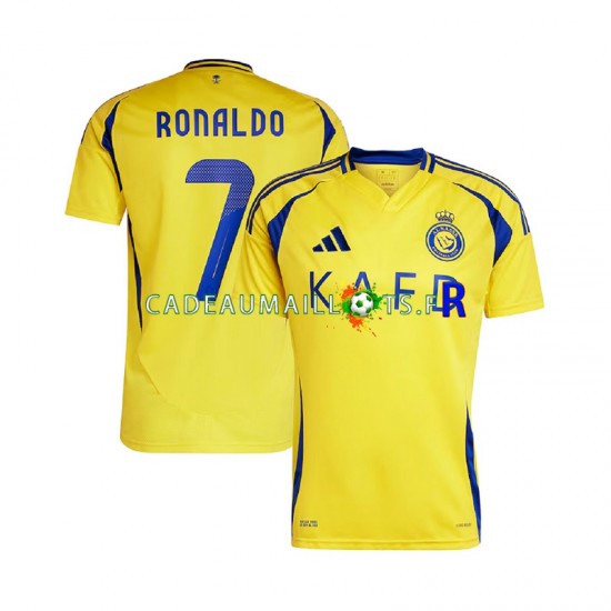 Maillot avec flocage Al Nassr Cristiano Ronaldo 7 Domicile 2024-2025 ,Homme MC